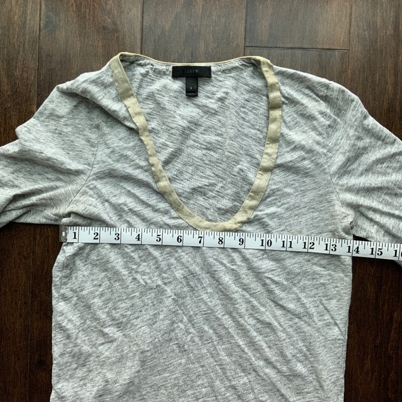 J. CREW long sleeve cotton tee. Size S. - Picture 7 of 9
